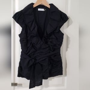 EUC, worn once black Calvin Klein blouse, size M